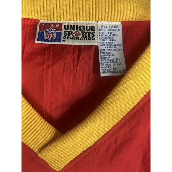 Vintage Team NFL Unique Sports Generation Kansas City Chiefs Pullover Jacket 2XL - Picture 7 of 16
